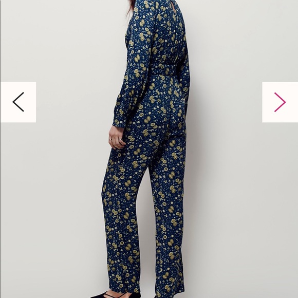 NWT Free People Some Like It Hot Jumpsuit in Almond Combo - Picture 4 of 16